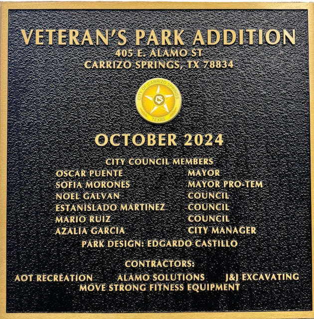 Custom Cast Plaque