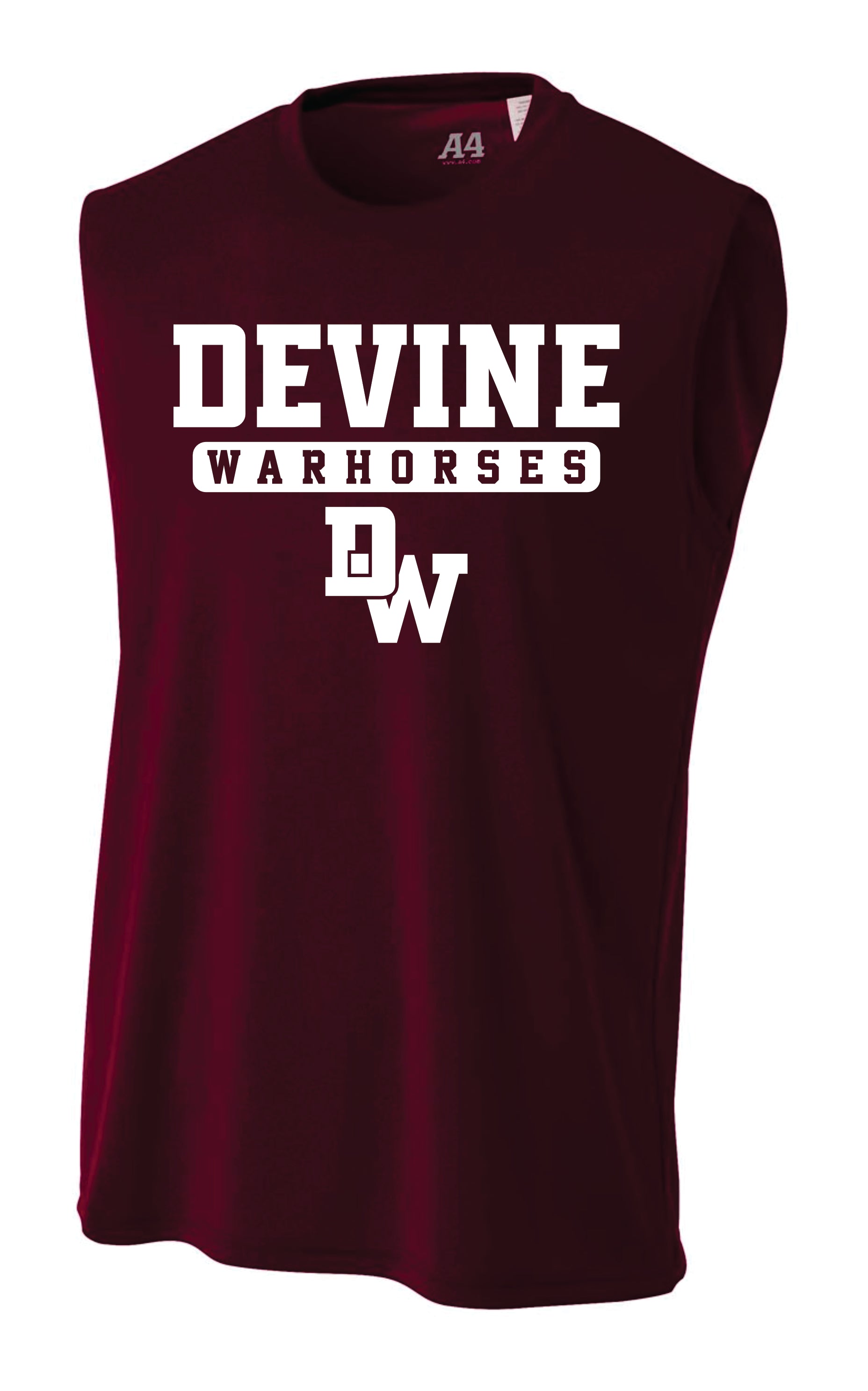 Warhorse Athletics (Boys Maroon Sleeveless Tee)
