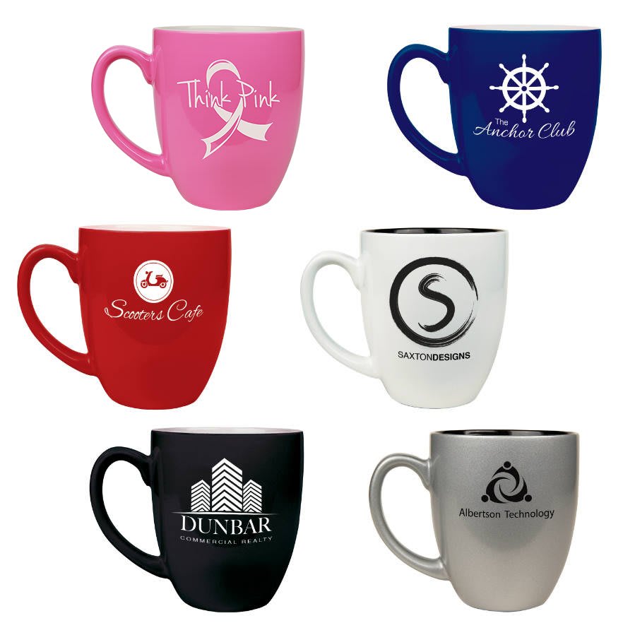 Personalized Bistro Ceramic Mugs